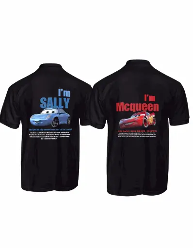 Mcqueen and Sally Couples T-shirts Combo | Cars Movie